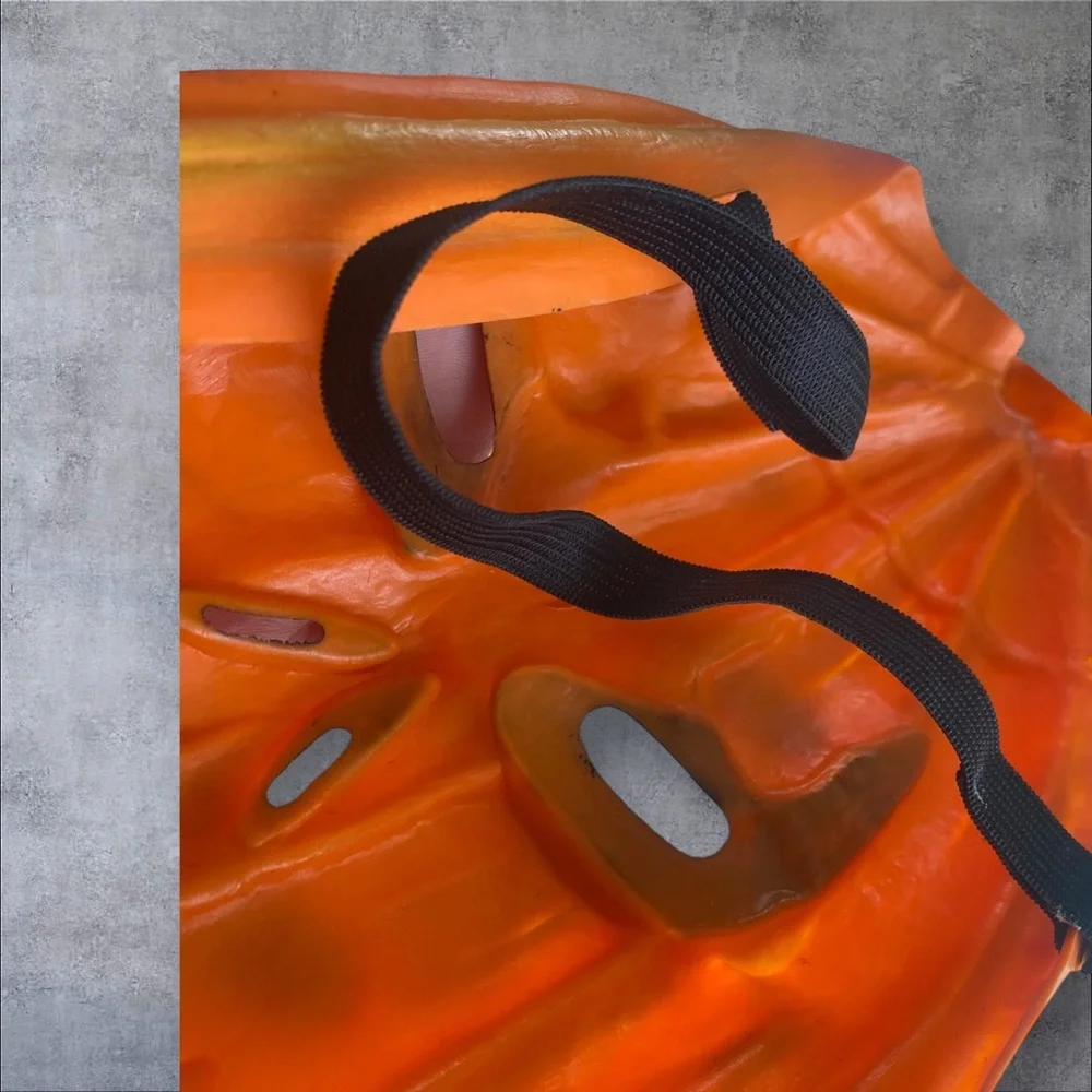 Great condition rubber scary pumpkin mask stretchy is great